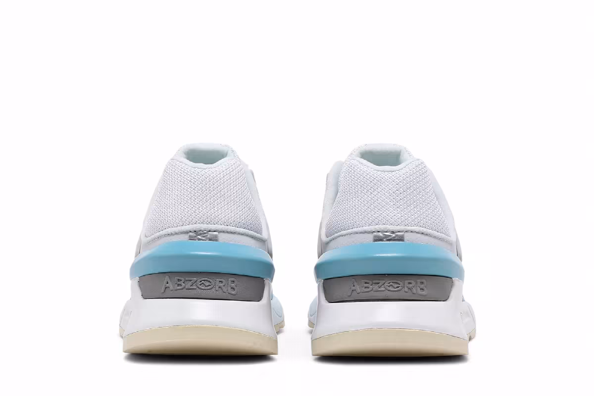 New Balance Women's 997 White Blue Grey, view 7