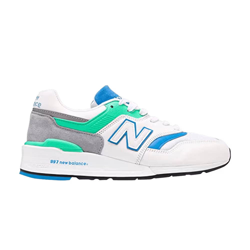 New Balance 997 Made In USA White Green Blue