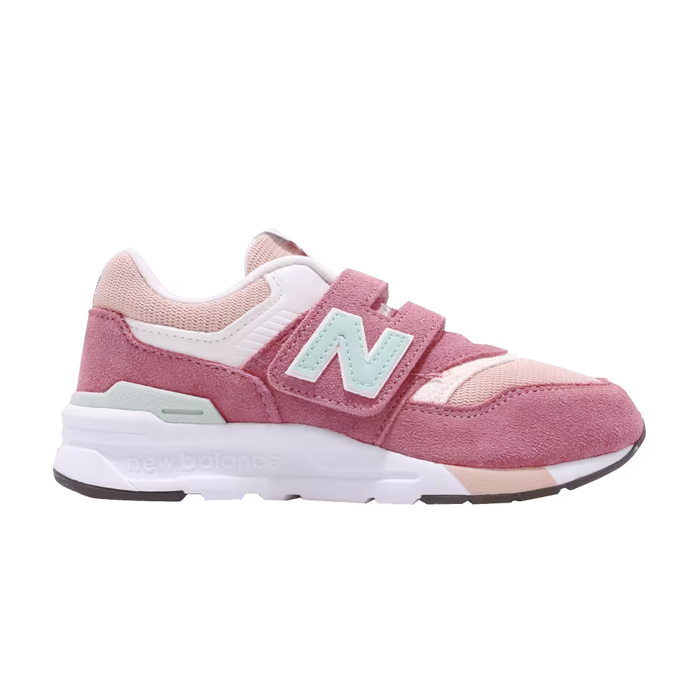 New Balance 997 Wide Little Kids Pink Green White