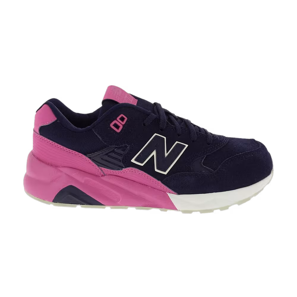 New Balance 580 Big Kid Wide Navy Pink