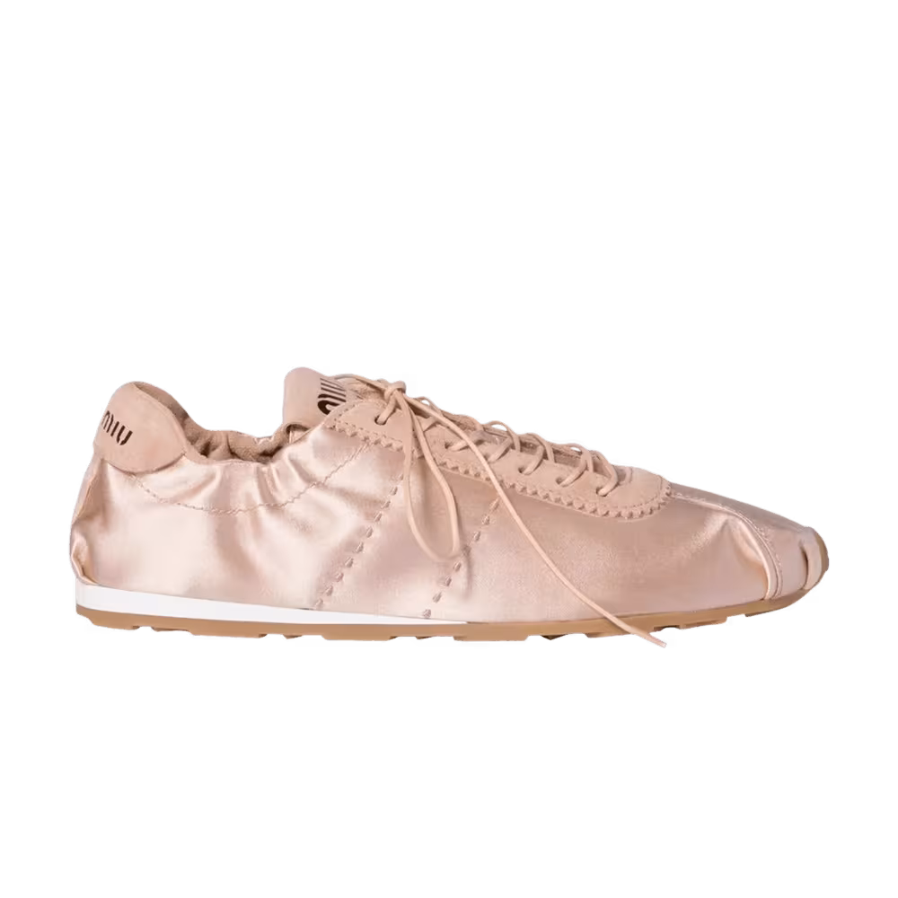 Miu Miu Women's Plume Raso Sneaker Cipria