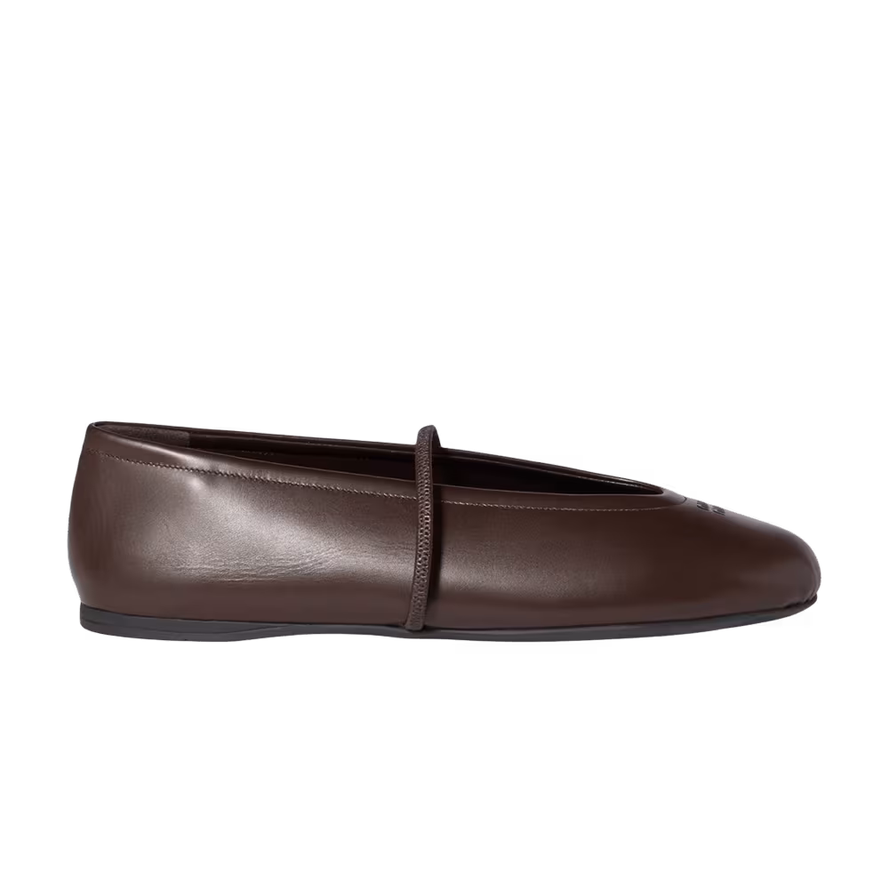 Miu Miu Women's Ballerina Dark Brown