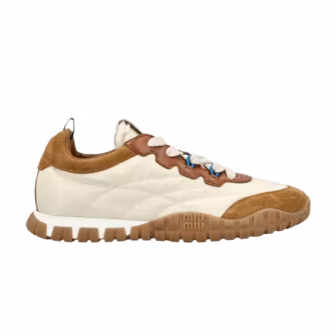 Miu Miu Wmns Tyre Technical Sneaker 'Avorio Caramel'