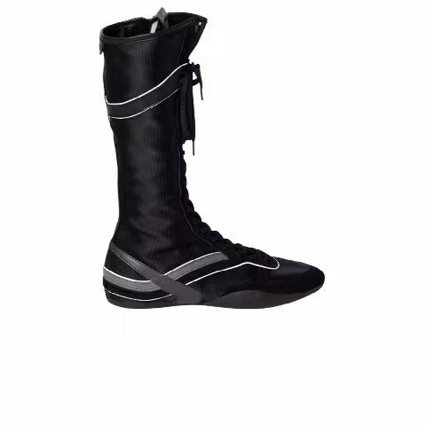 Miu Miu Wmns Gymnasium Boxeur Boot 'Black Anthracite Grey'