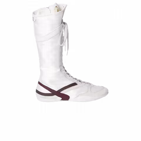 Miu Miu Wmns Gymnasium Boxeur Boot 'White Burgundy'