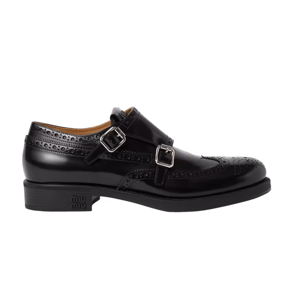 Church's x Miu Miu Women's Double Monk Brogue Black