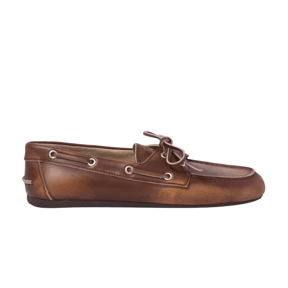 Miu Miu Women's Faded Unlined Suede Loafer Bruciato