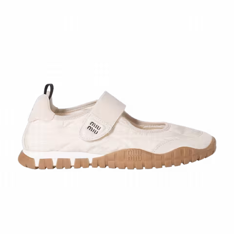 Miu Miu Wmns Tyre Ballerinas 'Ivory'