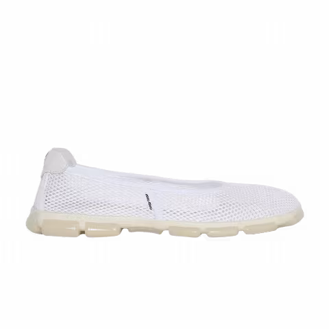 Miu Miu Wmns Mesh Ballet Flat 'White'