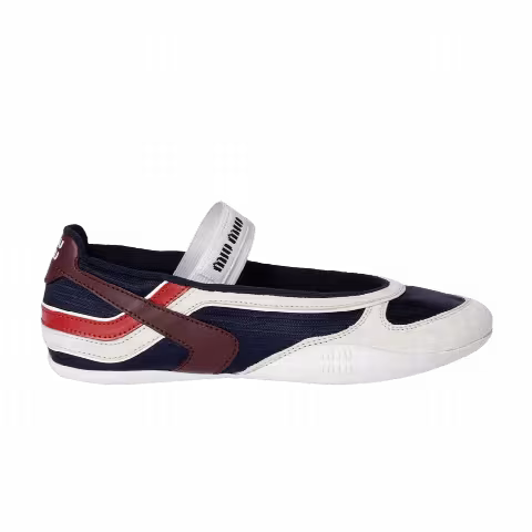 Miu Miu Wmns Gymnasium Ballerinas 'Baltic Blue Amaranth'