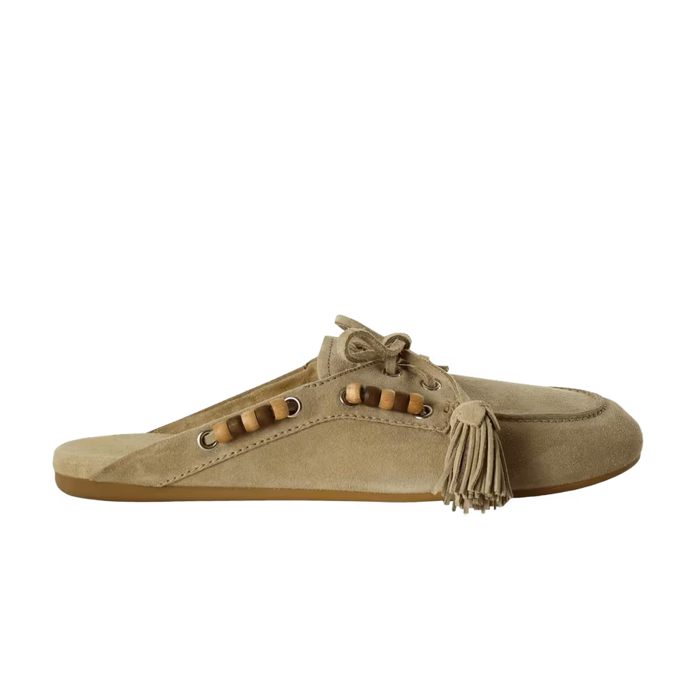 Miu Miu Women's Scamosciato Sabot Mules Desert