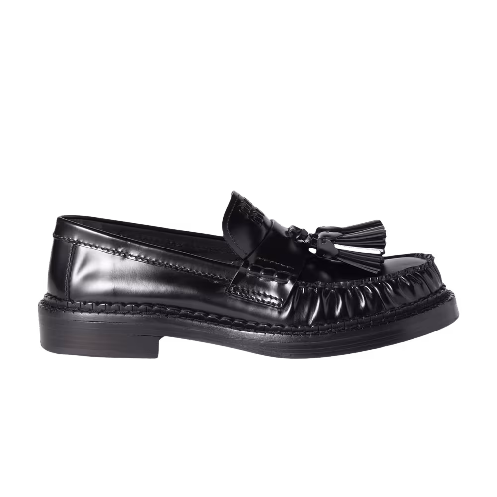Miu Miu Women's Tassel Loafer Black