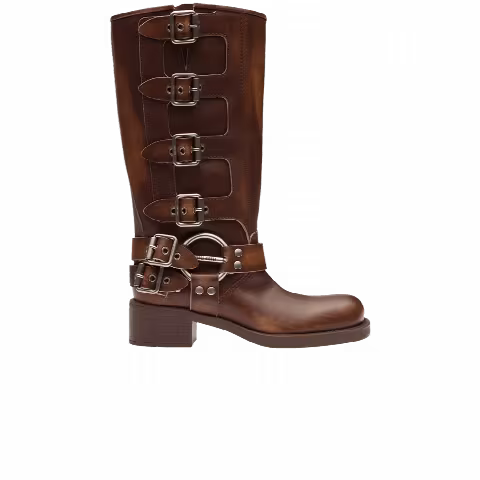 Miu Miu Wmns Biker Boot 'Sienna'