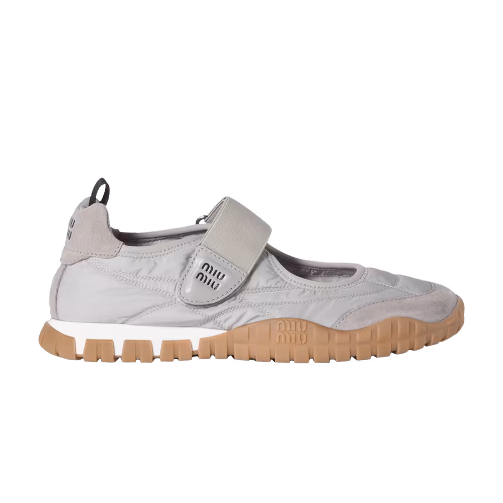 Miu Miu Women's Tyre Ballerinas Cloudy Grey