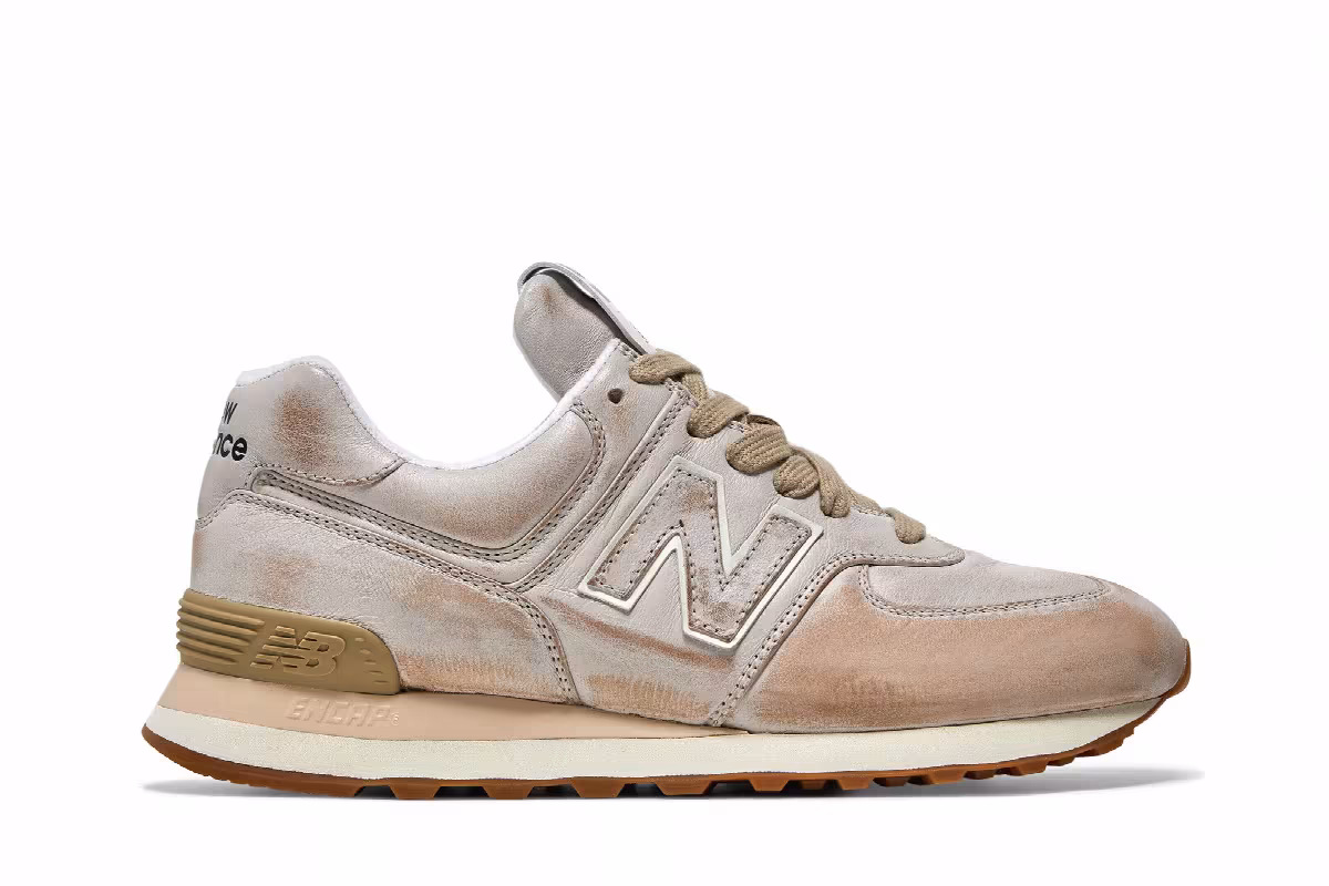 Miu Miu x Women's 574 Vintage-Effect Nappa, view 2
