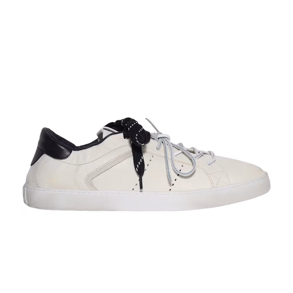 Miu Miu Women's Deco Leather Sneaker White Royal Blue