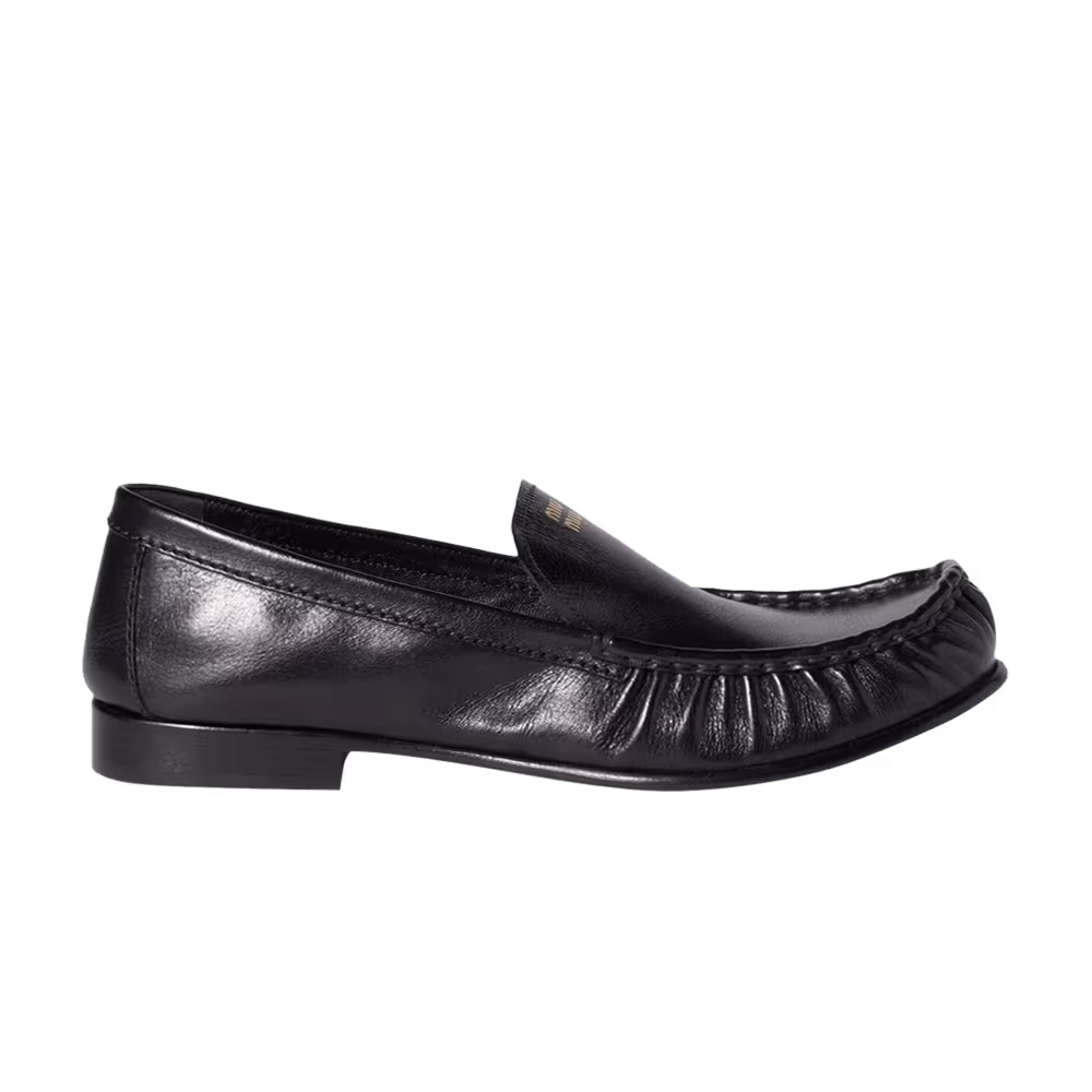 Miu Miu Women's Buffalo Leather Loafer Black