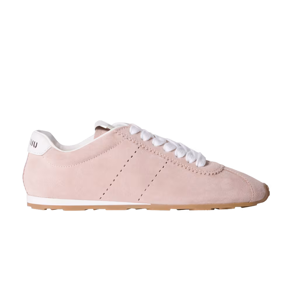 Miu Miu Women's Plume Suede Sneaker Orchid Pink