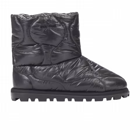 Miu Miu Wmns Tall Logo Snow Boot 'Black'