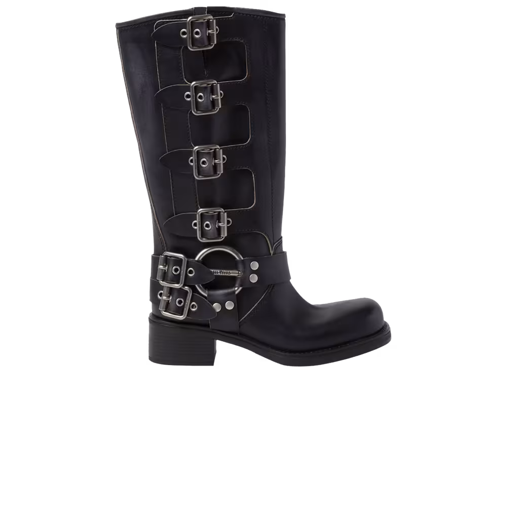 Miu Miu Women's Biker Boot Black