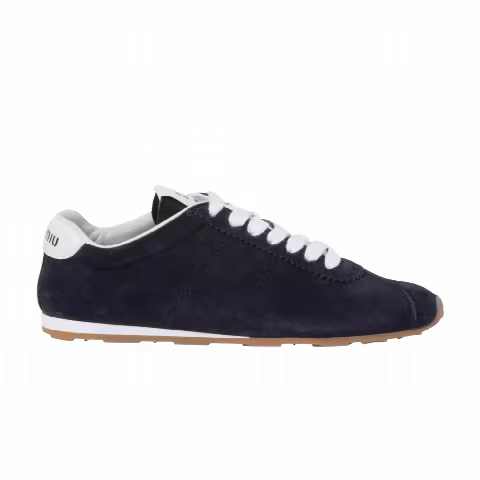 Miu Miu Wmns Plume Suede Sneaker 'Navy'