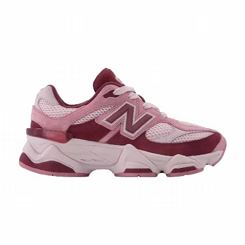 New Balance 9060 Big Kid Wide 'Pink Granite Washed Burgundy'