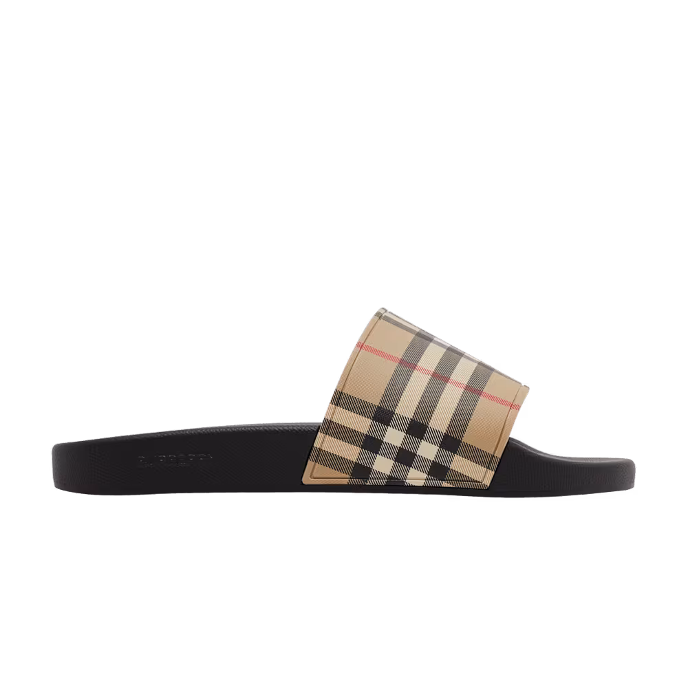 Burberry Check Slide Archive Beige