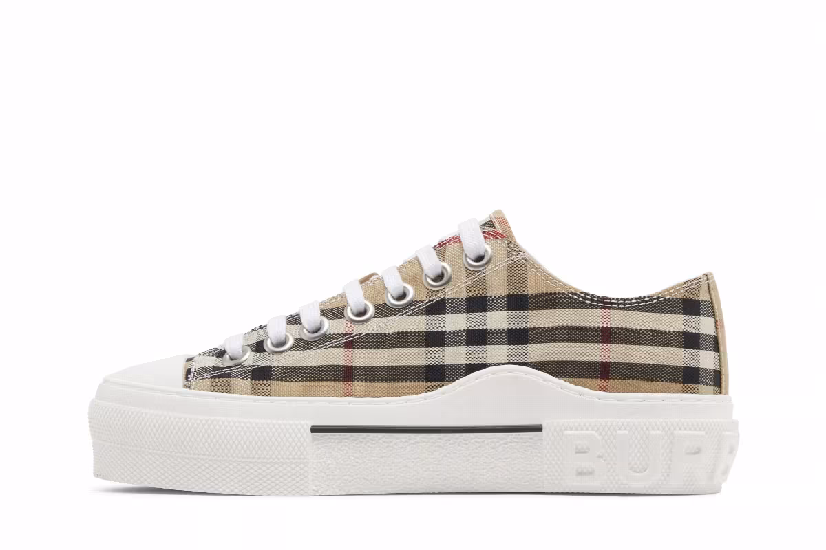 Burberry Women's Jack Vintage Check Sneaker Archive Beige, view 4