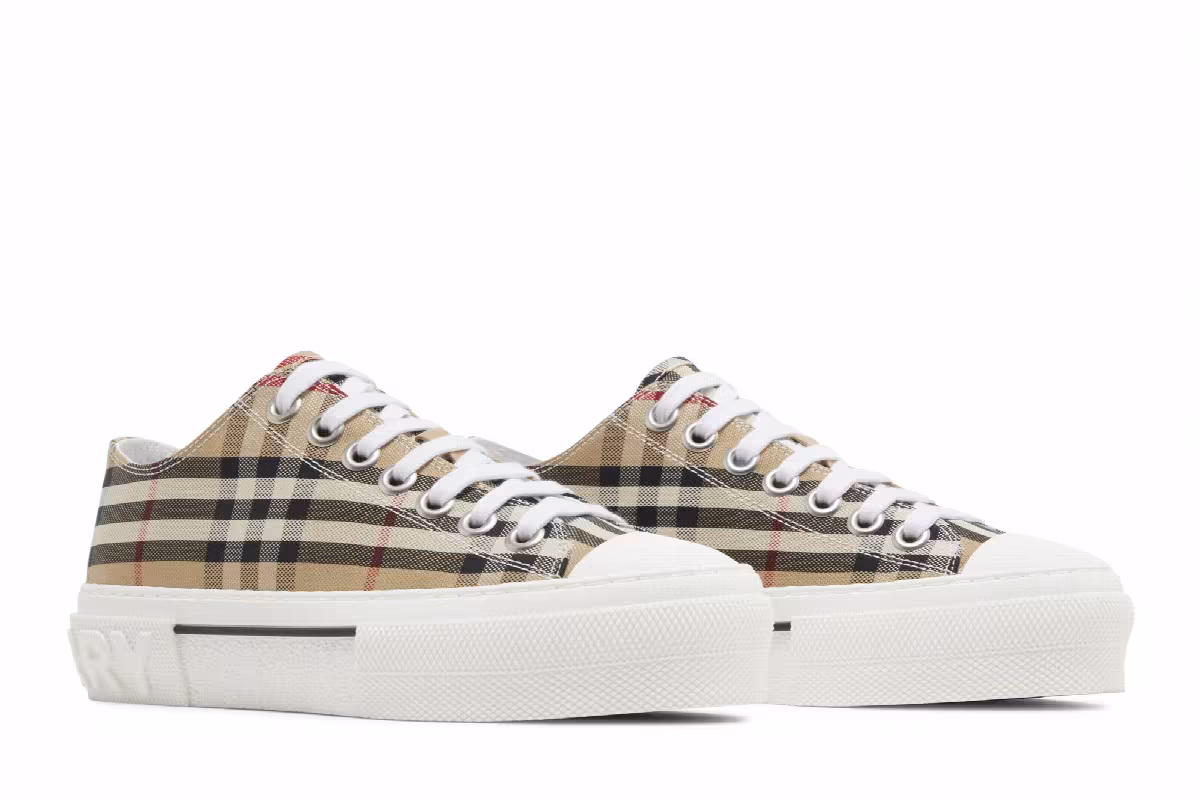 Burberry Women's Jack Vintage Check Sneaker Archive Beige, view 9