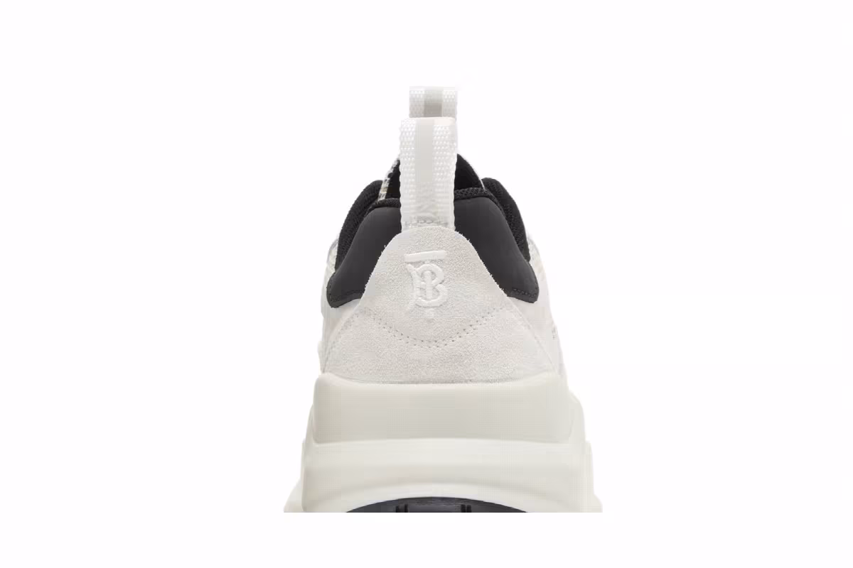 Burberry Women's Check Mesh Low White Tartan, view 8