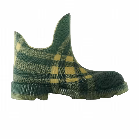 Burberry Round Toe Slip-On Boot 'Primrose Checkerboard'