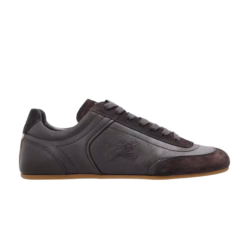 Burberry Women's LF Knight Sneaker Moorhen Brown