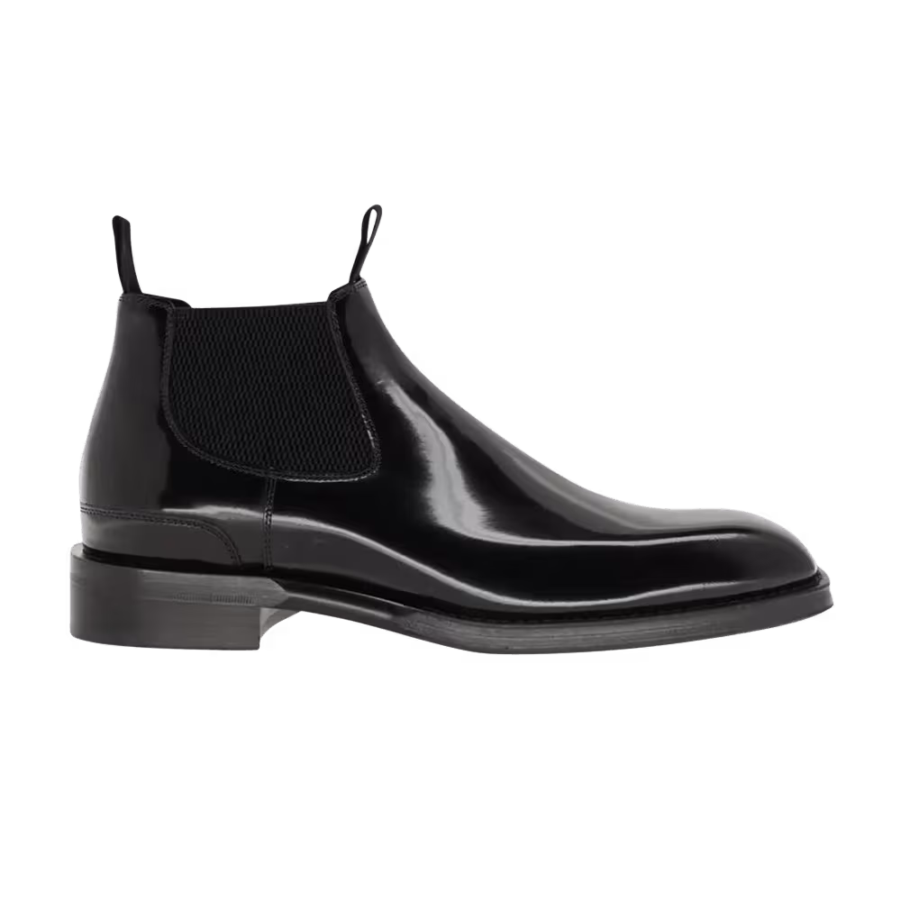 Burberry Square Toe Chelsea Boot Black