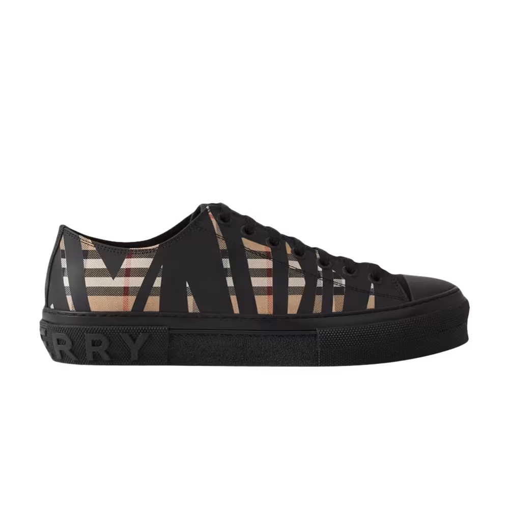 Burberry Check Sneakers Black Archive Beige