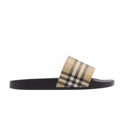 Burberry Furley Check Slide 'Brown'
