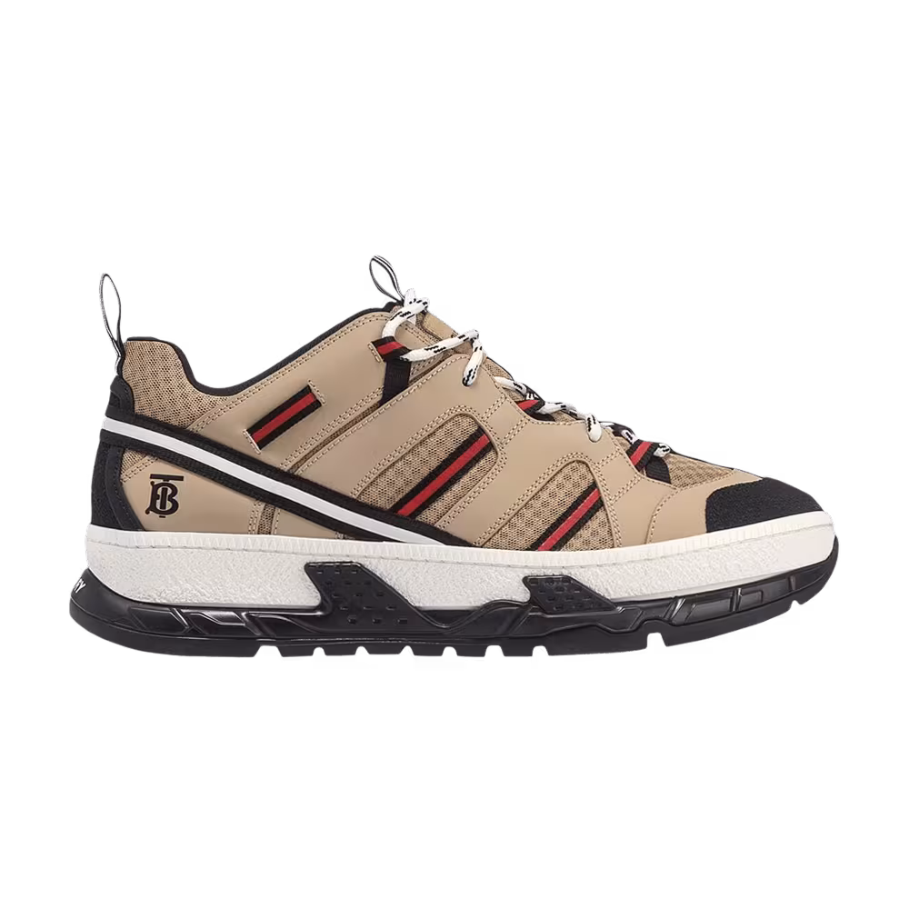 Burberry Mesh and Leather Union Sneaker Beige