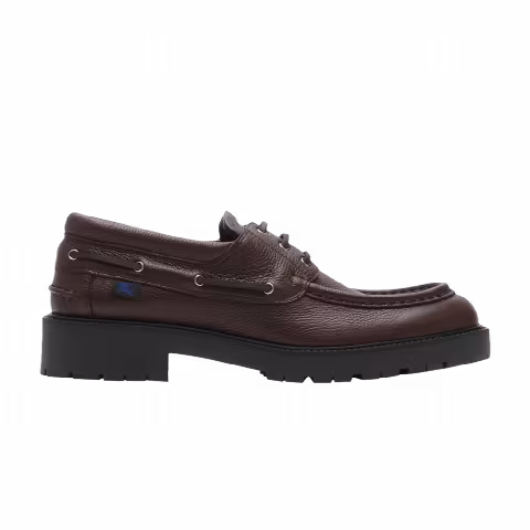 Burberry Leather Raft Boat 'Chocolate Brown'