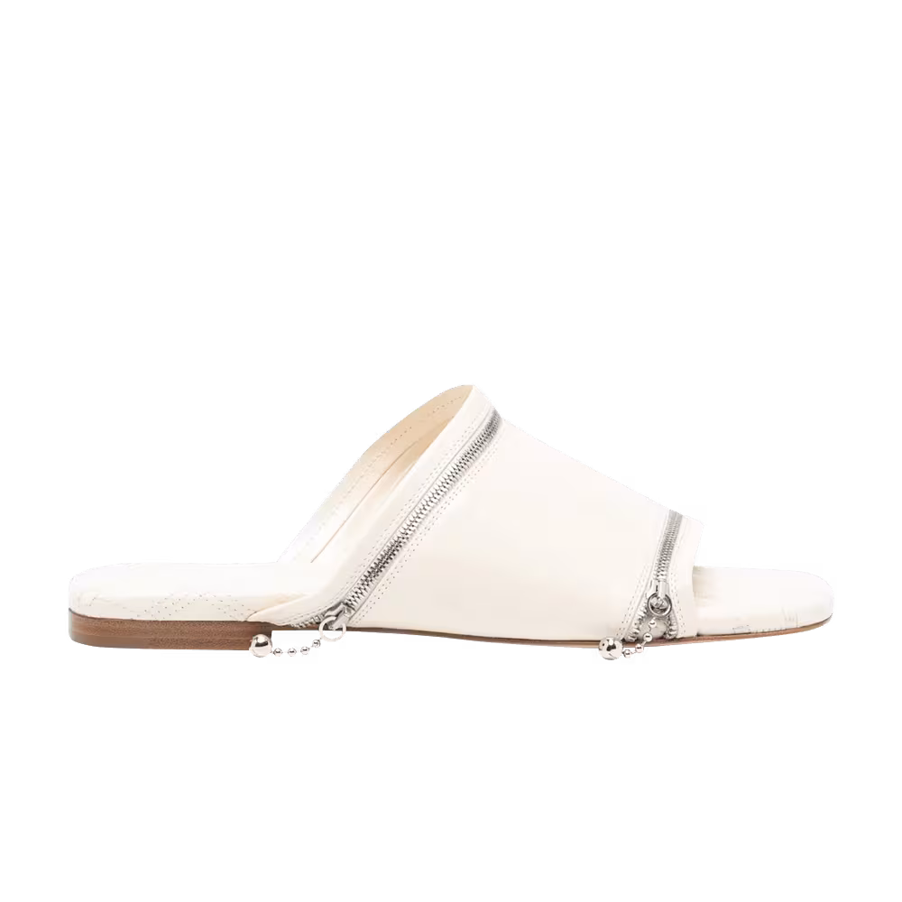 Burberry Women's Peep Slide Ivory