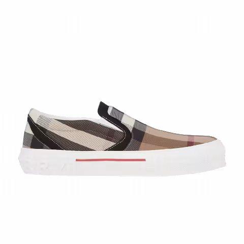 Burberry Curt Giant Vintage Check Slip-On 'Birch Brown White'