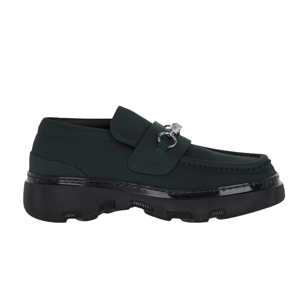 Burberry Creeper Clamp Loafer Green