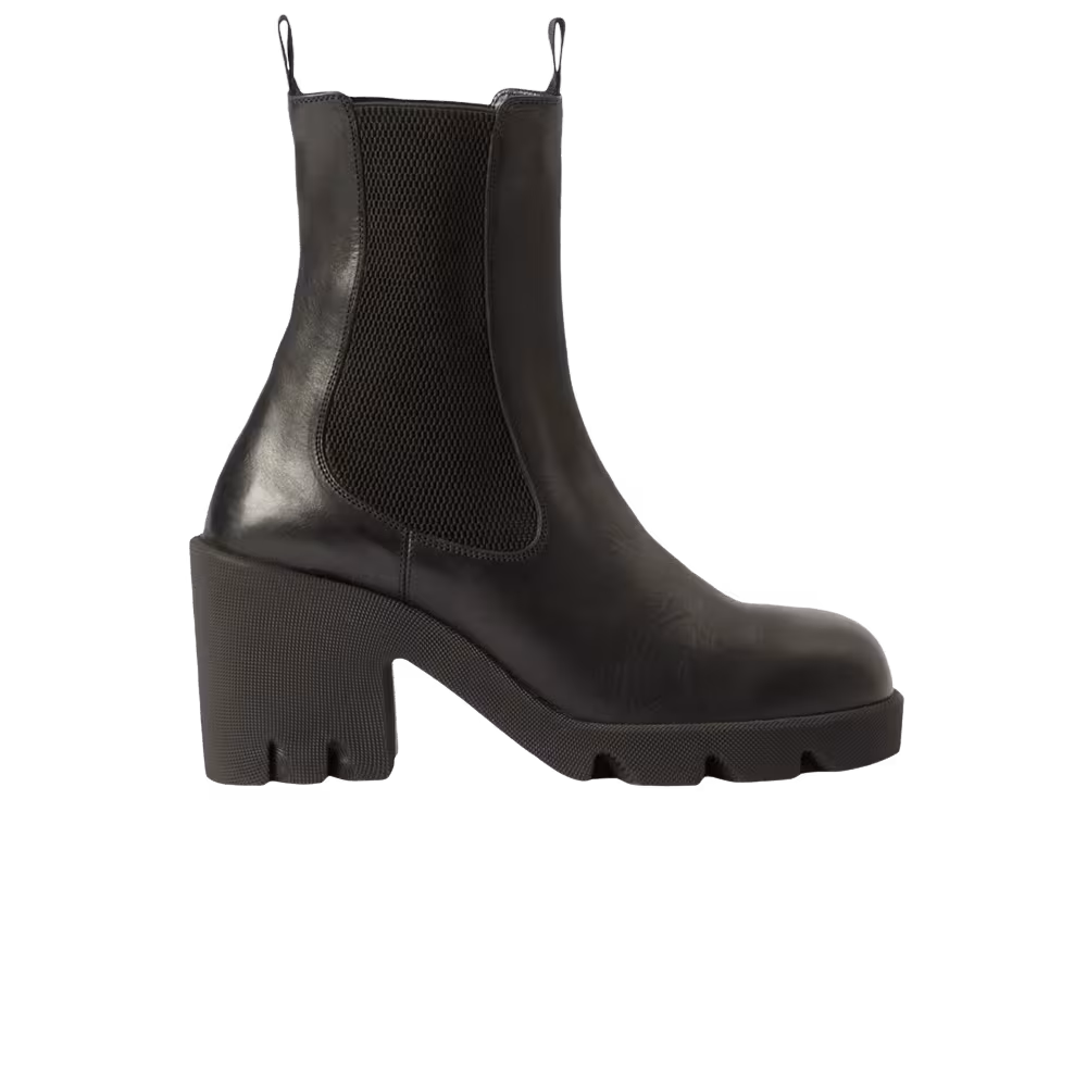 Burberry Women's Leather Stride Chelsea Boot Black