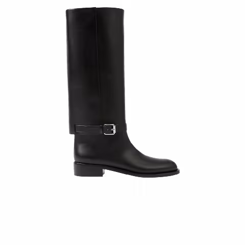 Burberry Wmns Leather Boot 'Black'