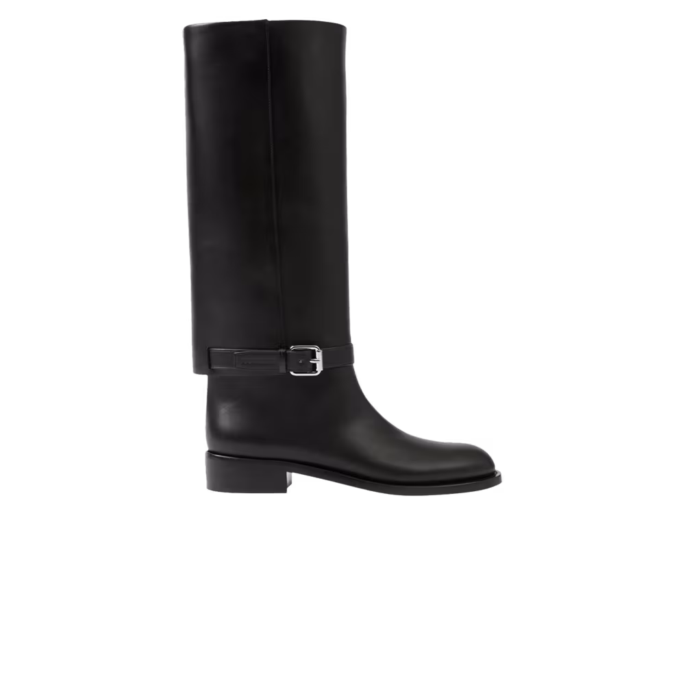 Burberry Women's Leather Boot Black