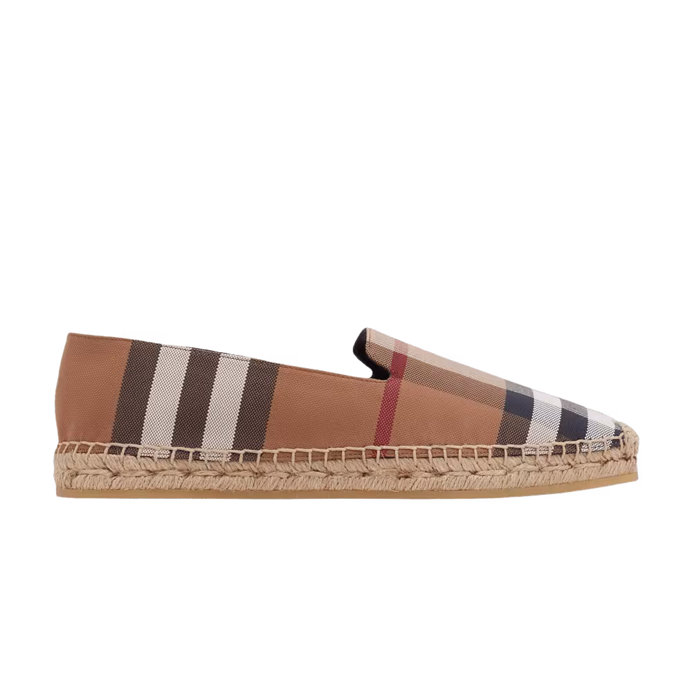 Burberry Women's Flat Espadrille Vintage Check - Birch Brown