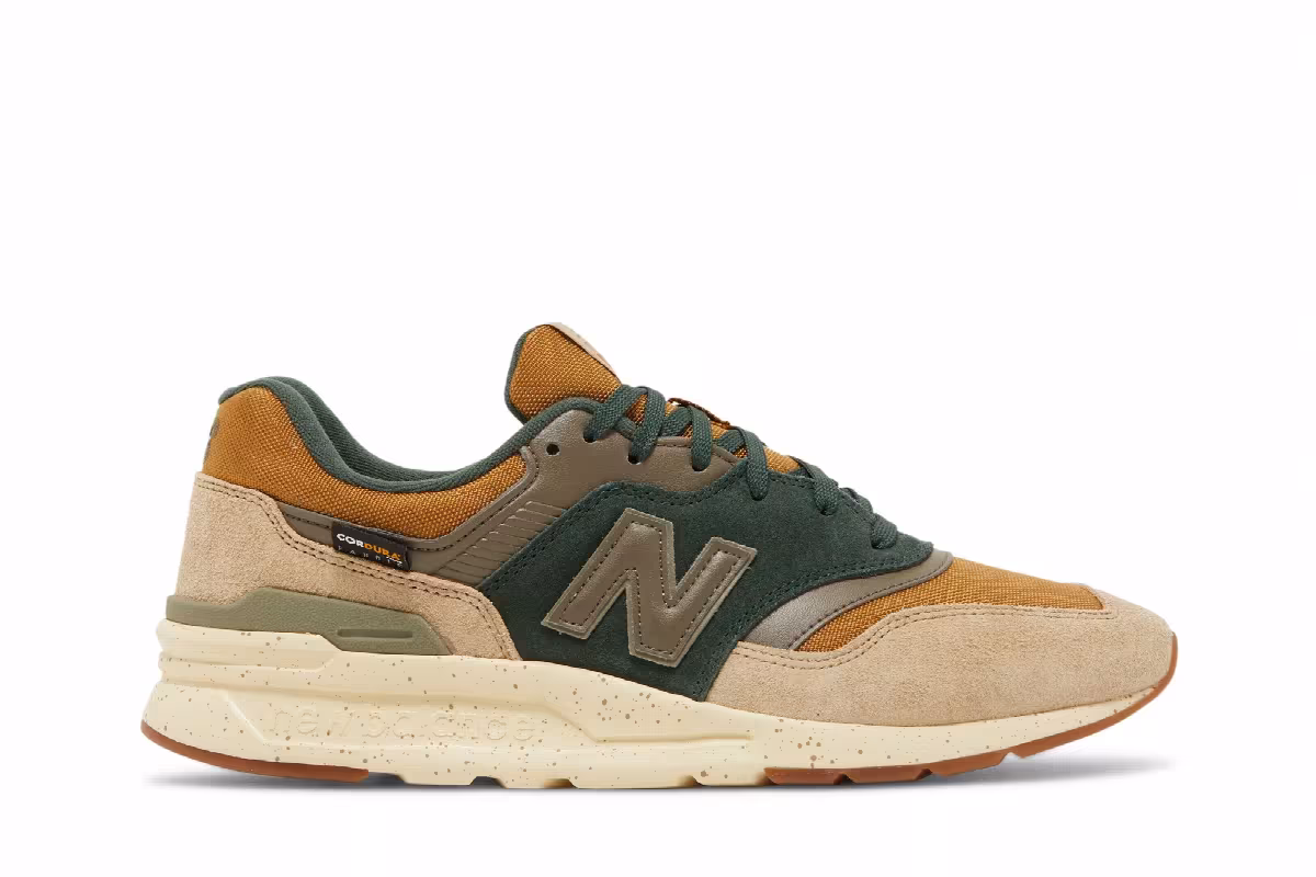 New Balance 997H Dark Green Mustard, view 2