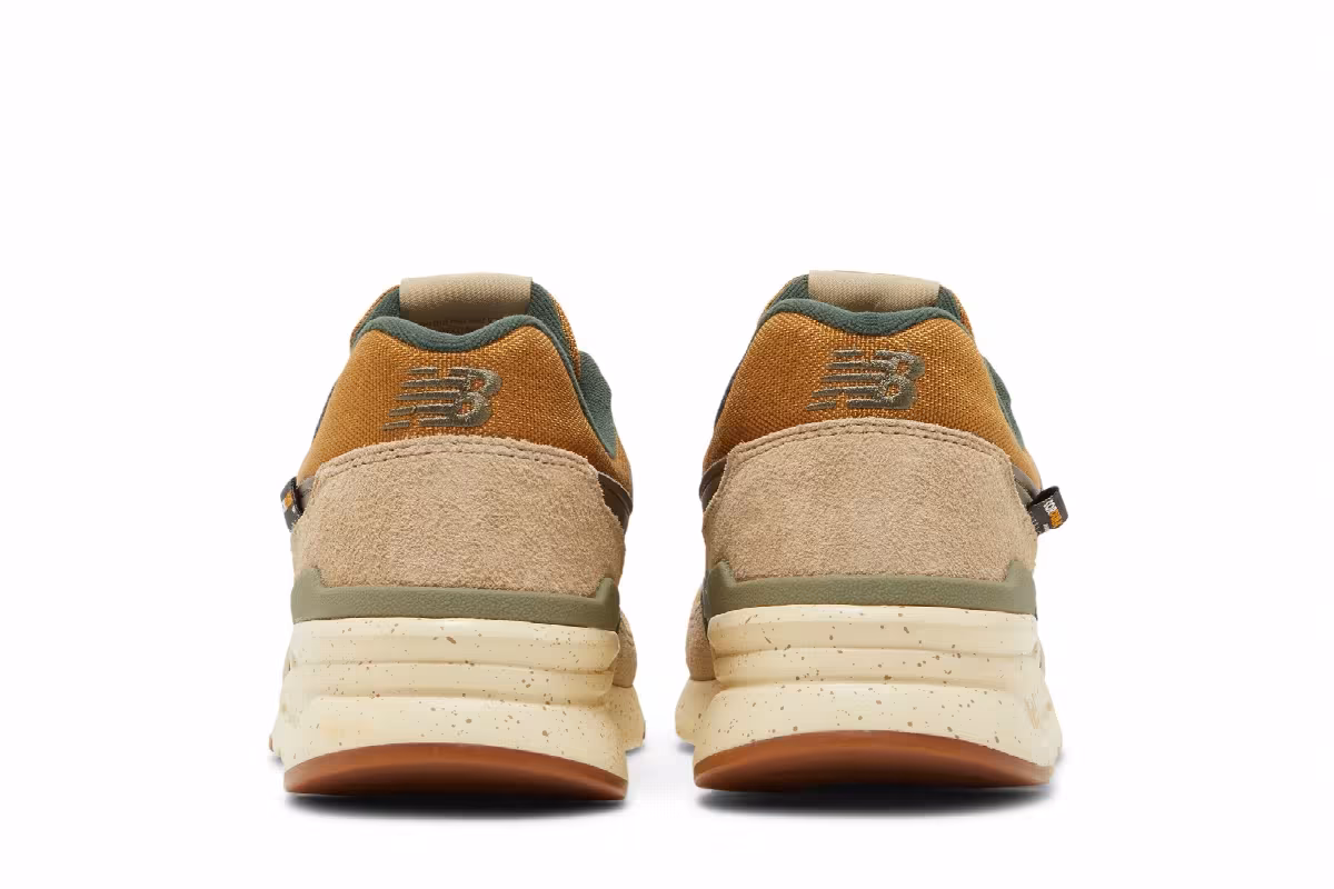 New Balance 997H Dark Green Mustard, view 7