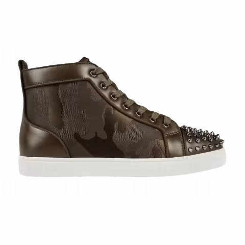 Christian Louboutin Lou Spikes Orlato Flat High 'Balmore Camo'