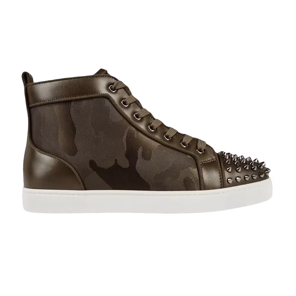 Christian Louboutin Lou Spikes Orlato Flat High Balmore Camo