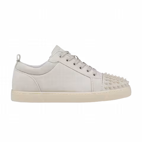 Christian Louboutin Louis Junior Spikes 'Albatre'