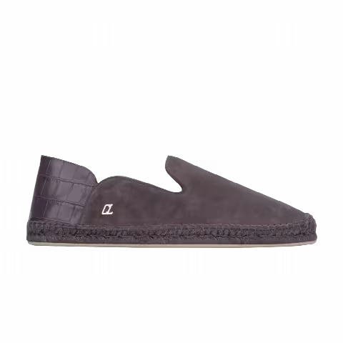 Christian Louboutin Logo-Plaque Detail Espadrilles 'Smoky'